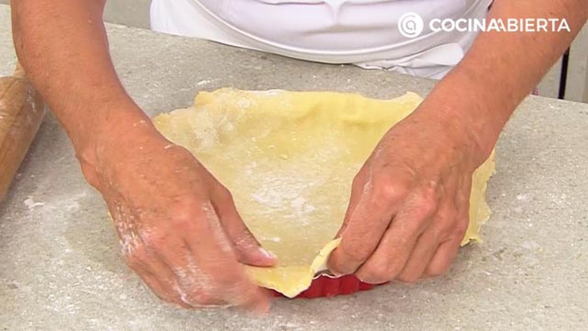 tarta de arandanos americana con masa quebrada casera receta facil eva arguinano paso2