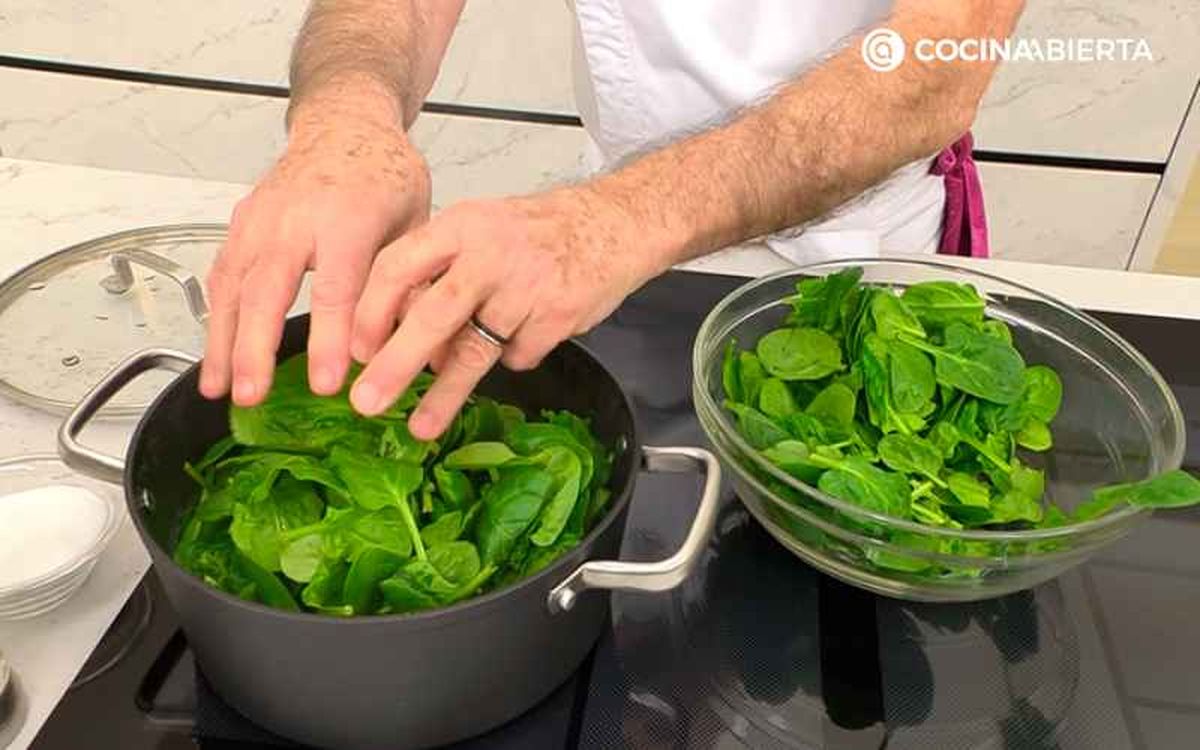Cocina las espinacas