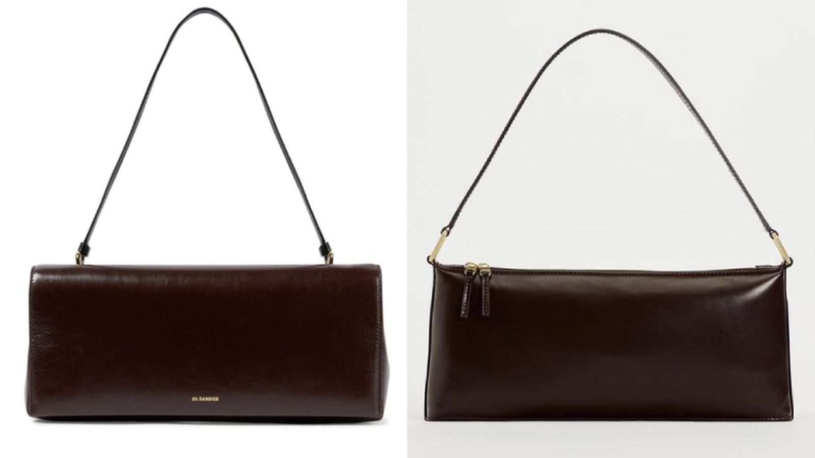 Bolsos de Jil Sander y Zara / Fotos: Farfetch y Zara