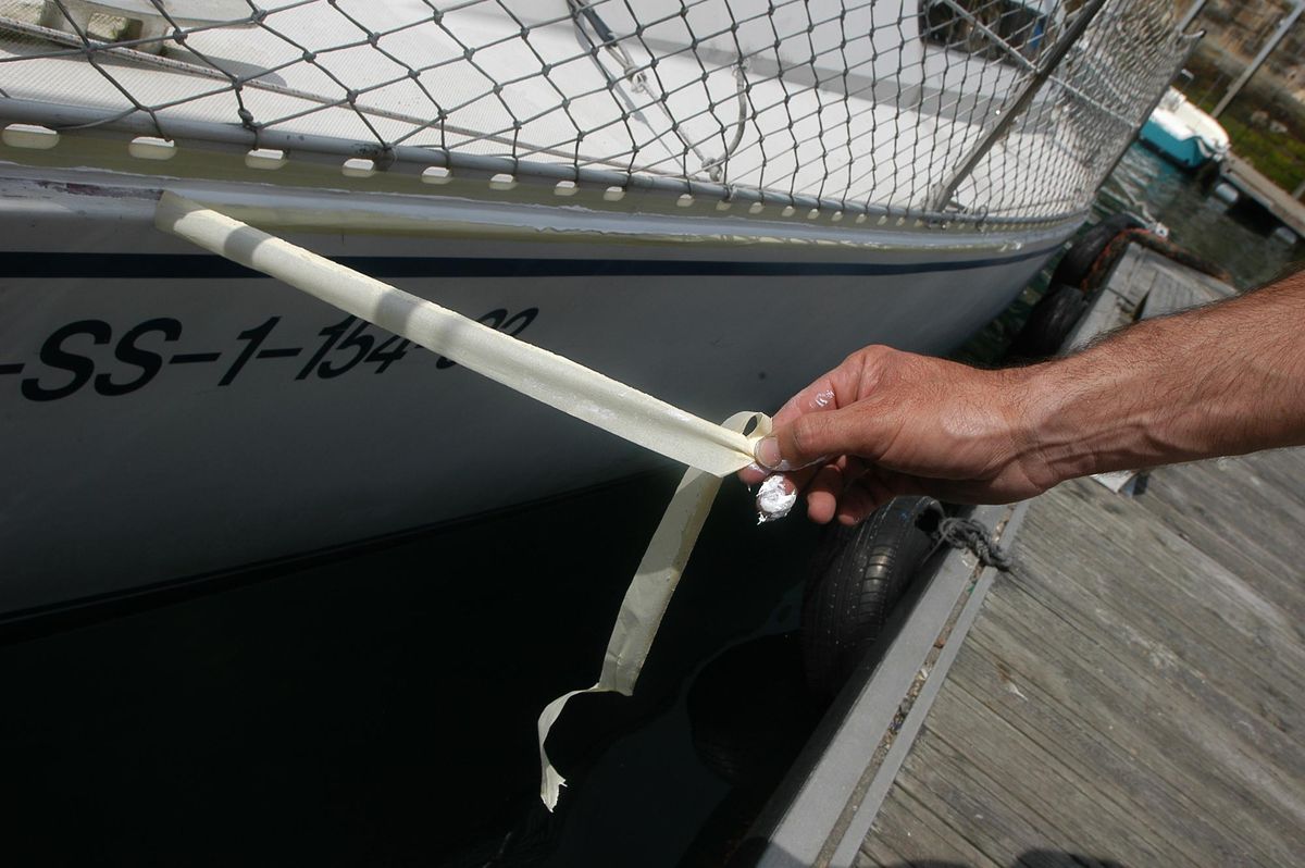 Arreglo de junta en una embarcación paso 6