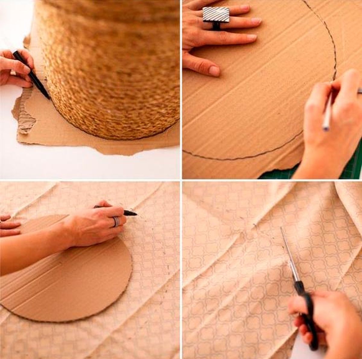 rascador casero carton gatos paso 3