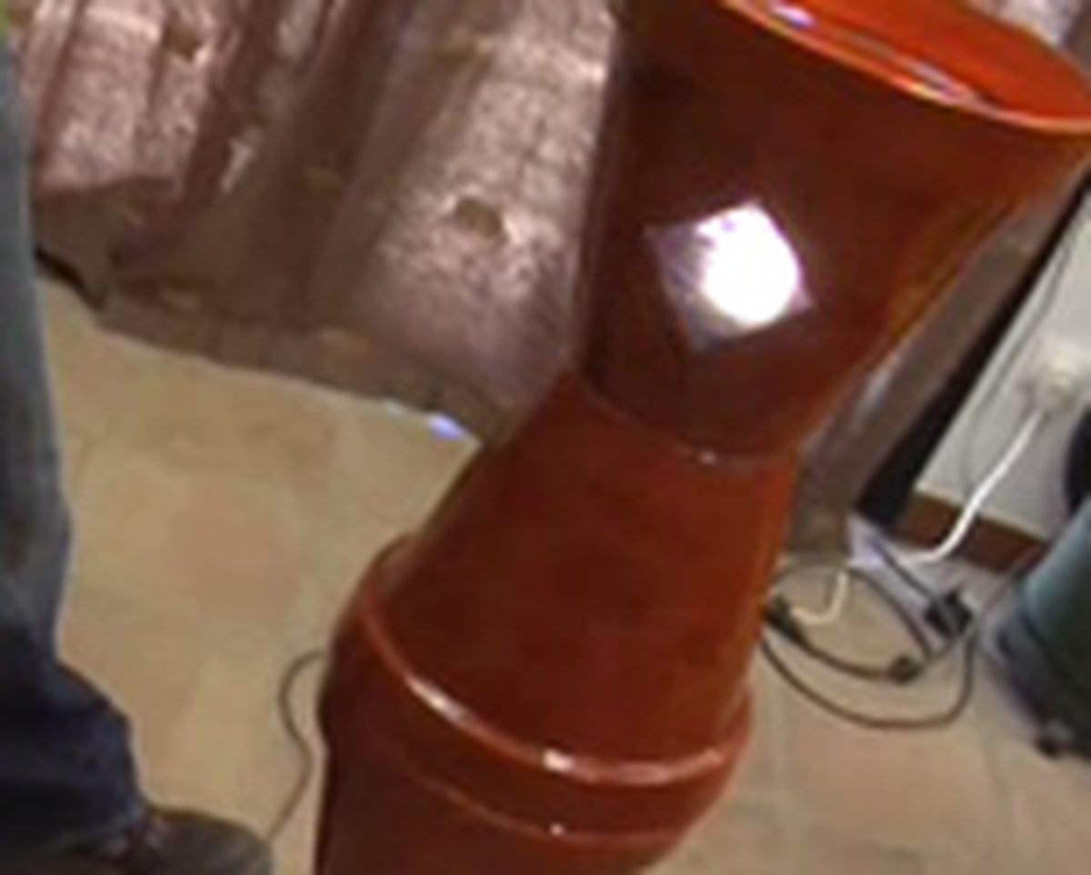 TTAR032_Lámpara con macetas de barro P8