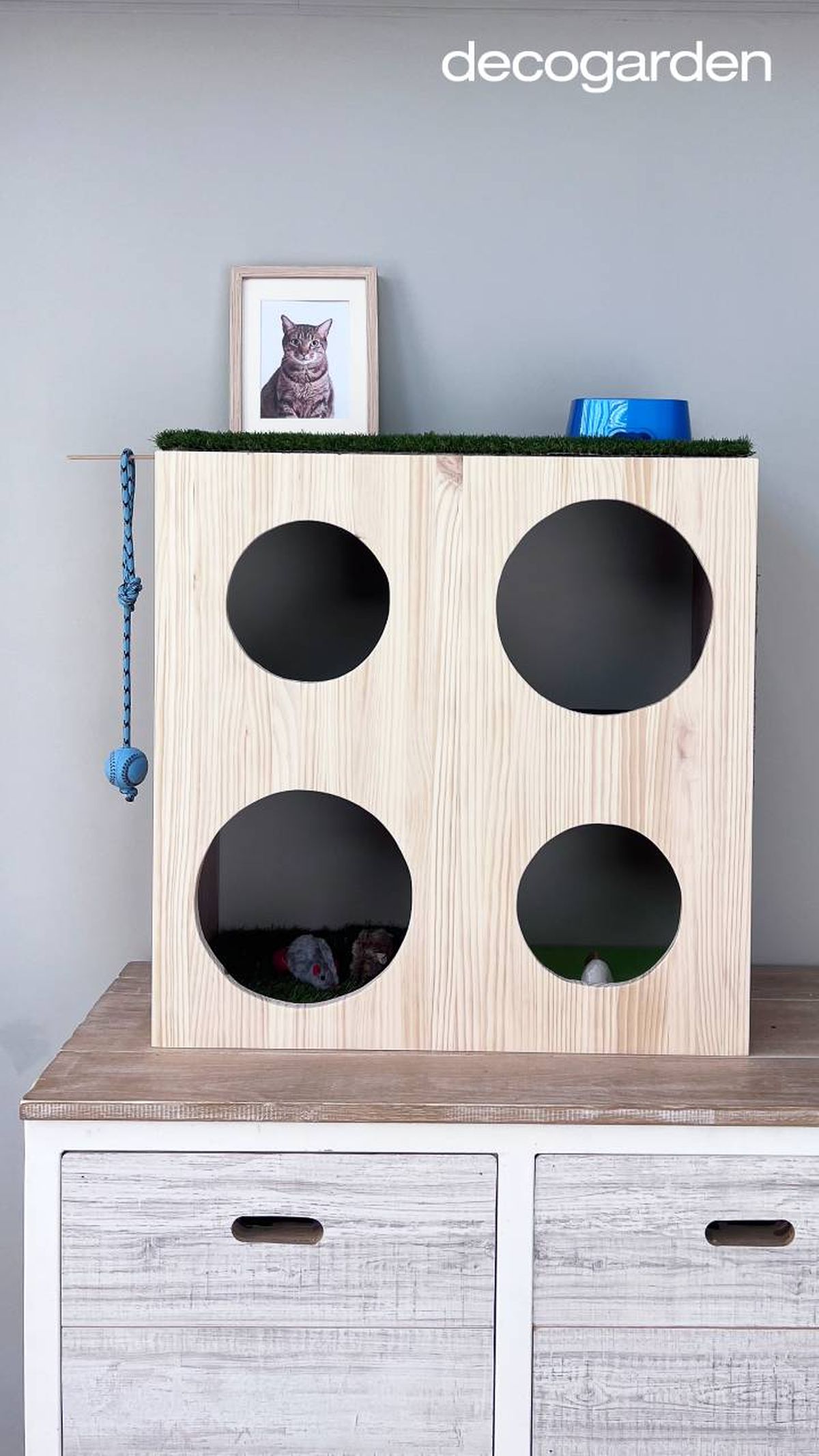 estanteria kallax casitas gatos