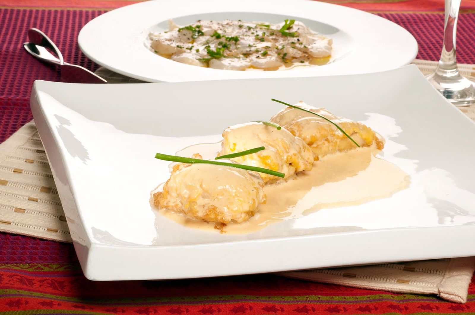 1507 Lomo de rape rebozado con salsa de vieiras (691) xl