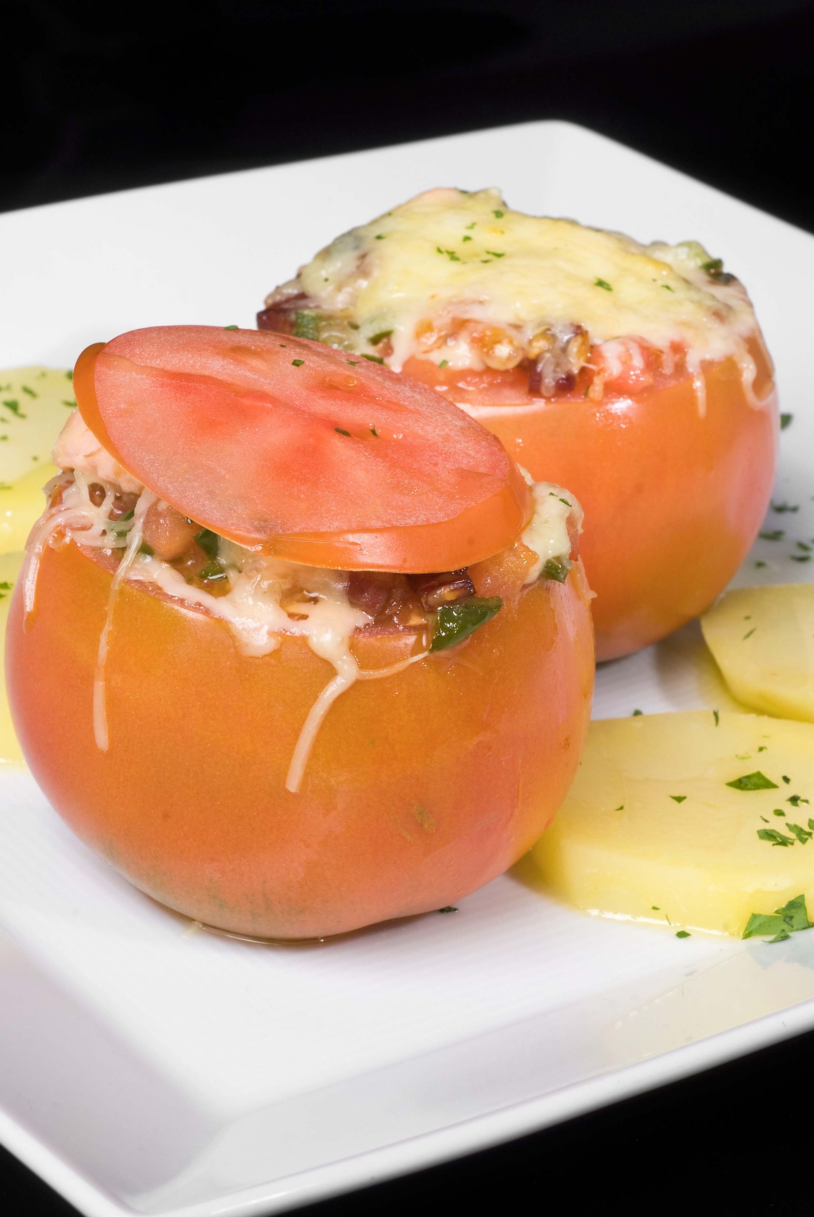 tomates gratinados con salmon xl