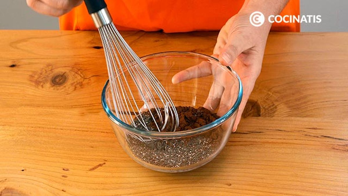 Receta de pudin de chía y chocolate   paso 2