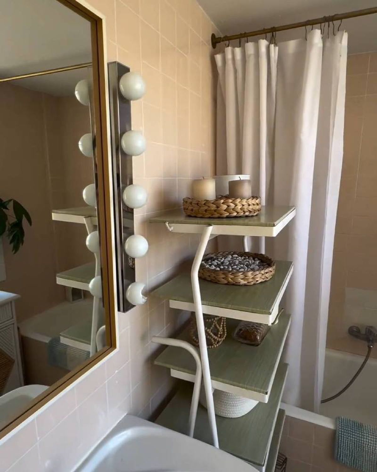 El baño de la casa de Madrid de la casa de Penélope Guerrero.