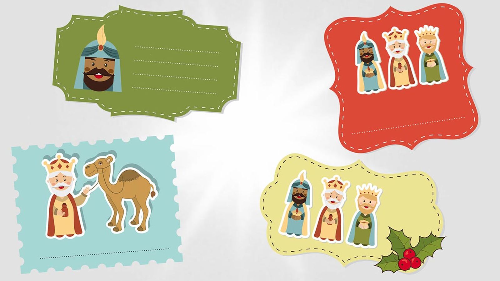 Etiquetas para regalos de los Reyes Magos