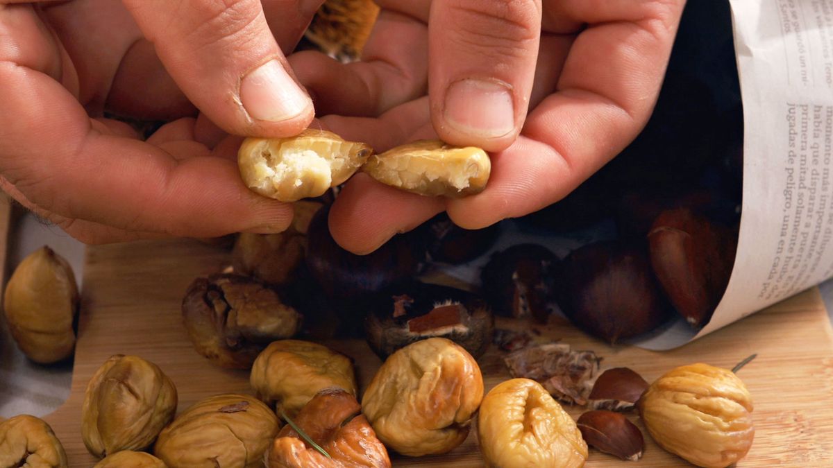 Receta castañas asadas   paso 3