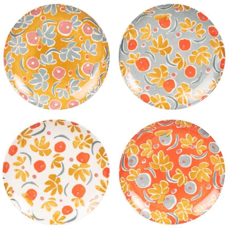 Juego de platos coloridos Alanna de Maisons Du Monde.