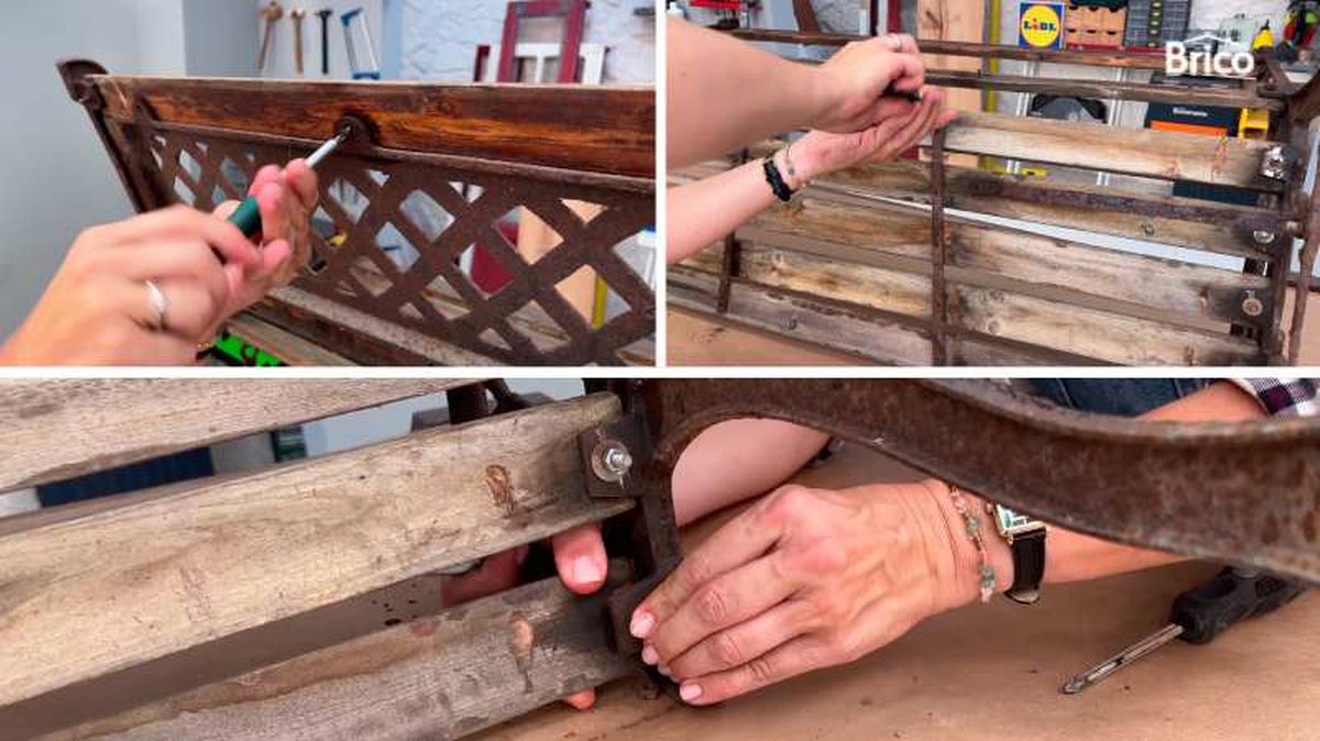 Pasos para desmontar un banco