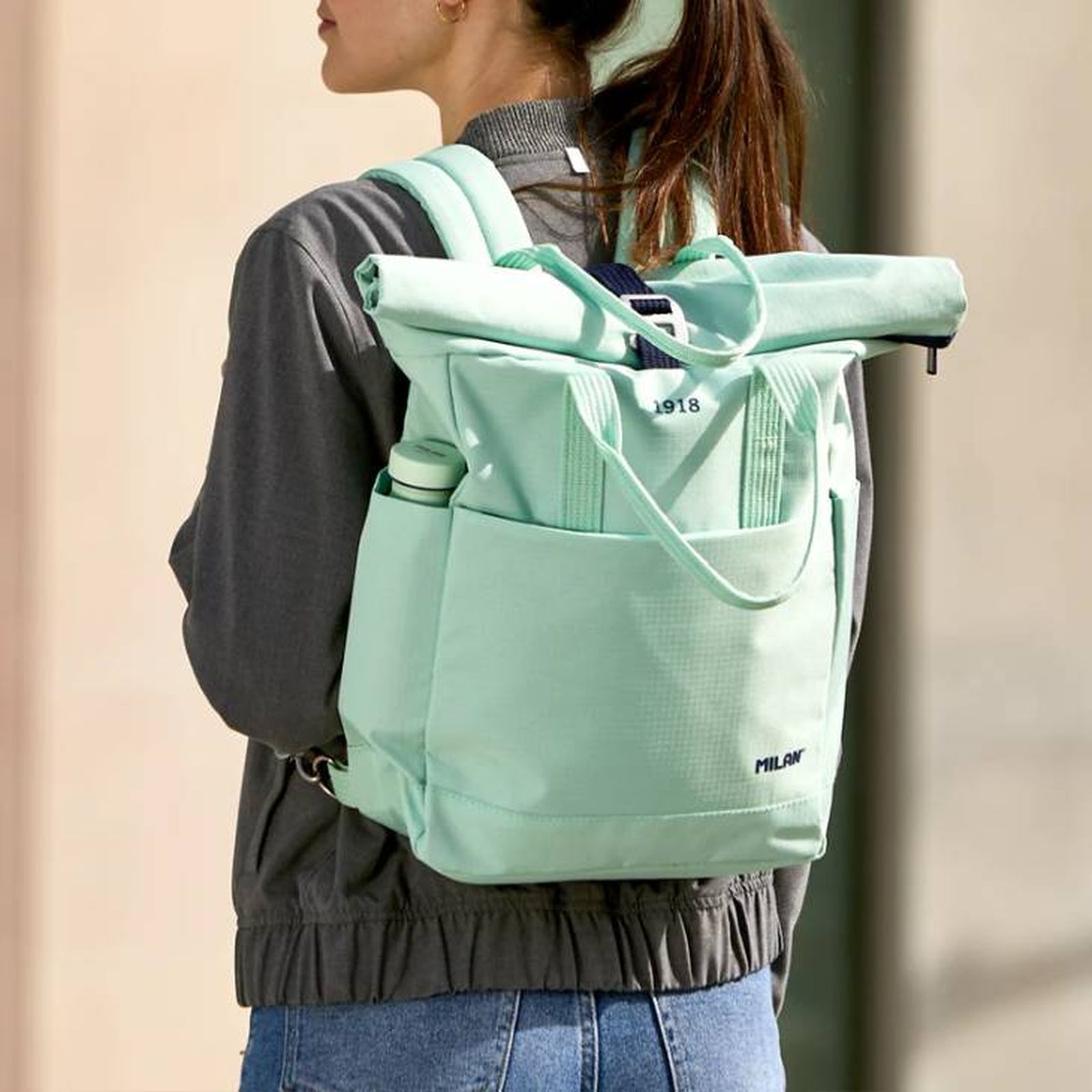 mochila urbana enrollable milan