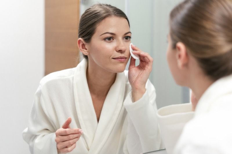 Rutina de limpieza facial