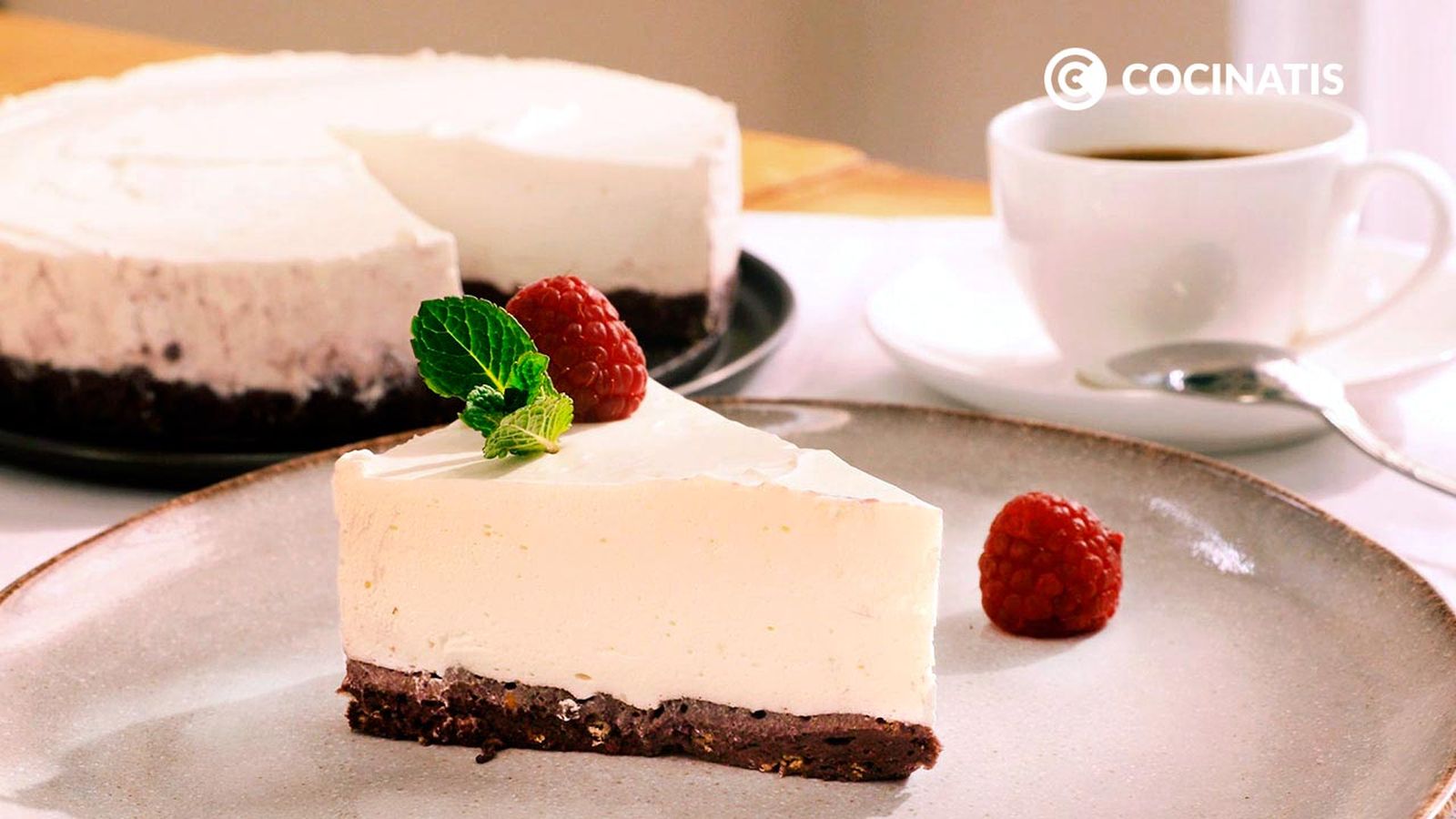 Tarta de yogur sin azúcar y sin horno