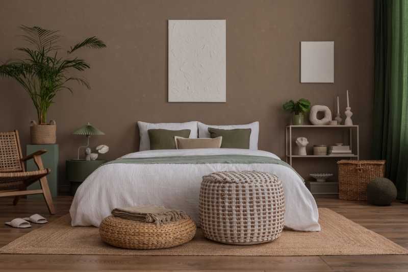 Dormitorio relajante y acogedor.