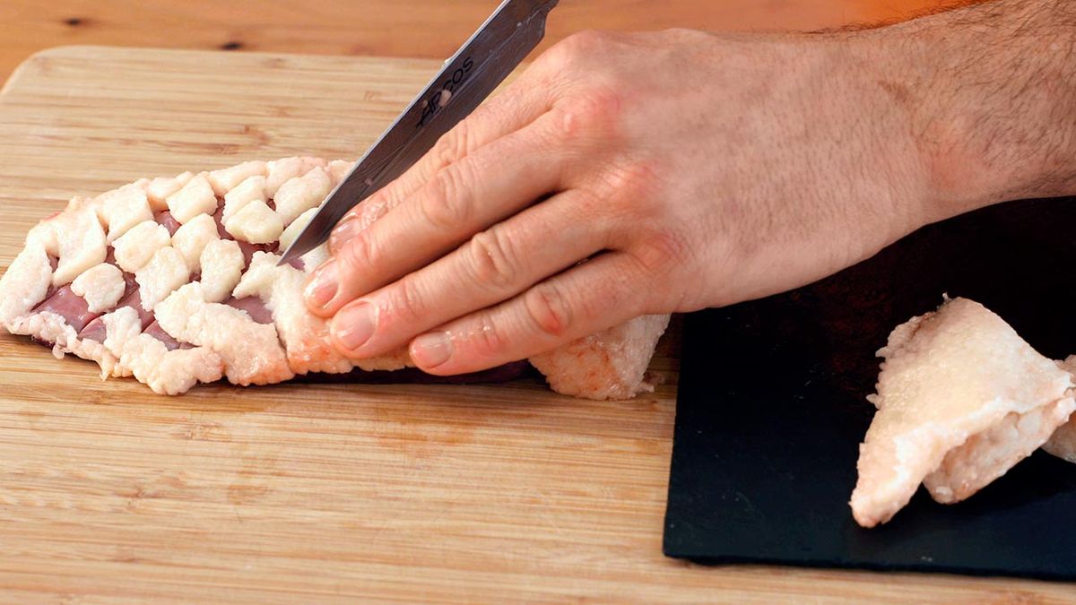 Receta de magret de pato con salsa de melocotón y manzana  paso 4