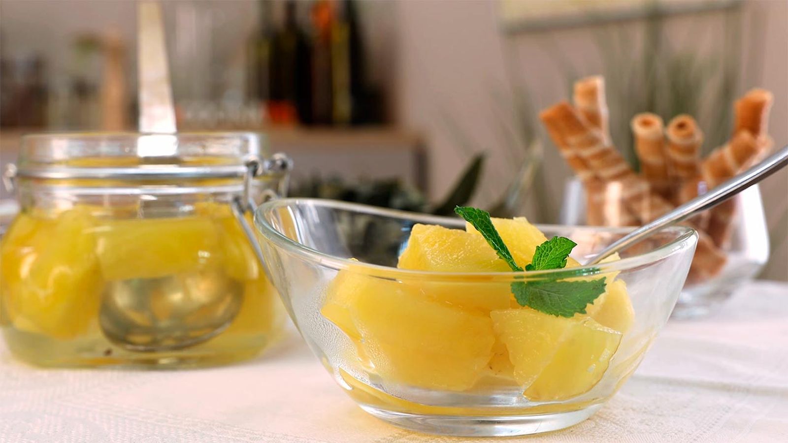 Cómo hacer piña en almíbar