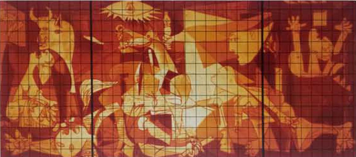 Pintar el cuadro Guernica en otros colores paso 2