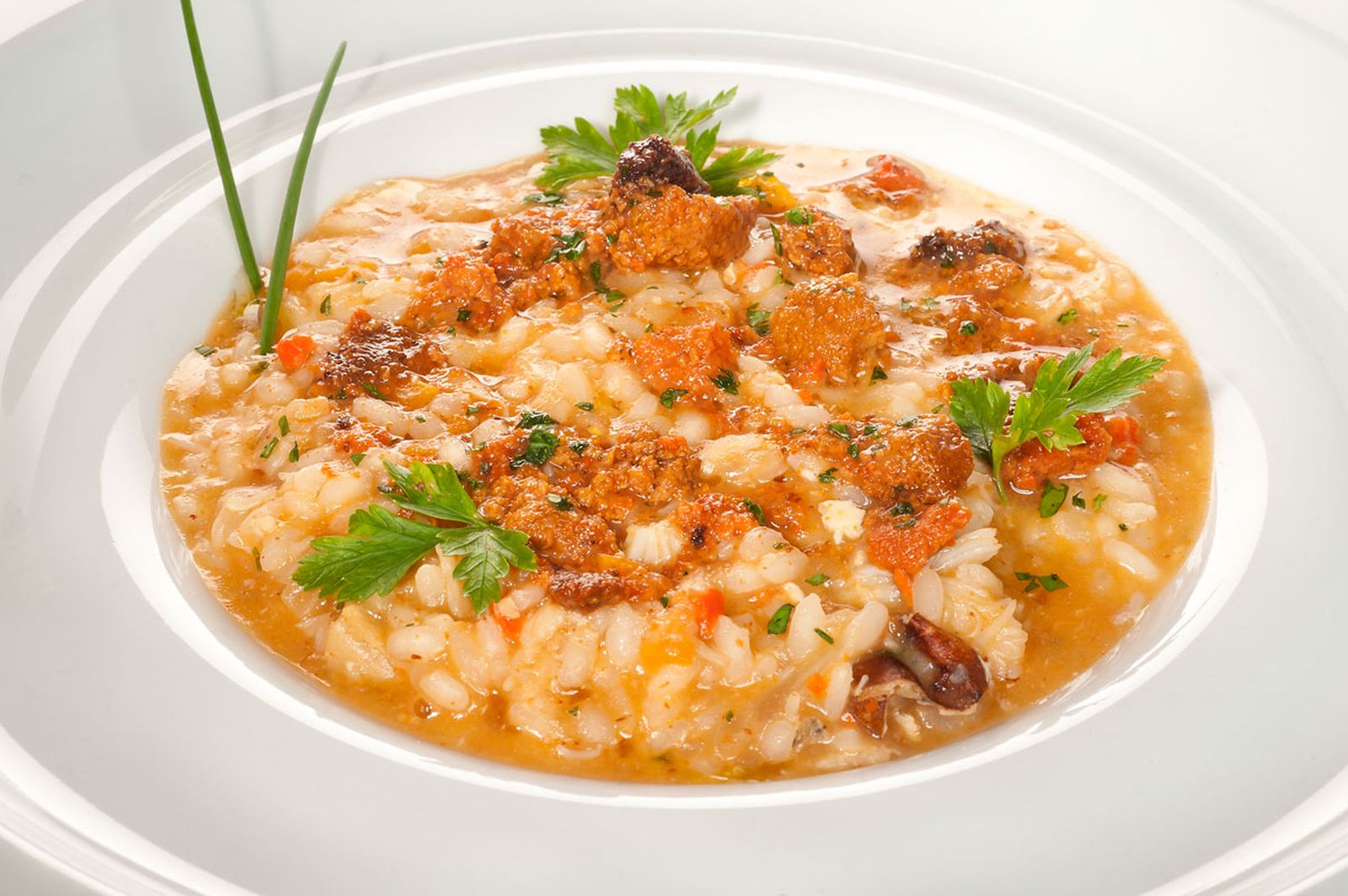 1259 Arroz caldoso de buey de mar y erizo xl