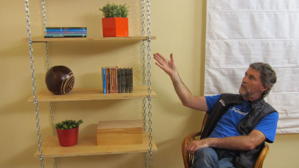 Hacer una estantería colgante con cadenas paso 13