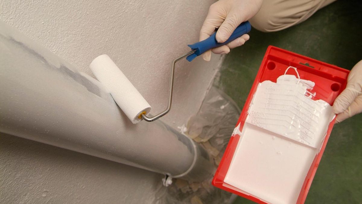 Pintar la bajante de la tubería