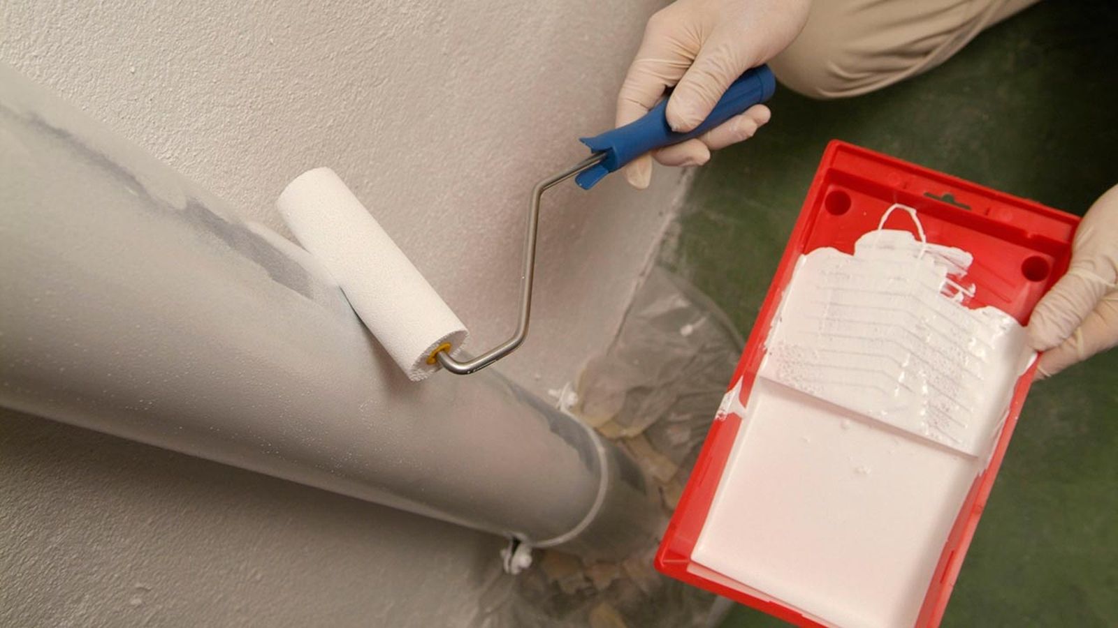 Pintar la bajante de la tubería