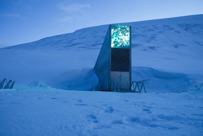 El Banco Mundial de Semillas de Svalbard es conocido como Bóveda del Fin del Mundo
