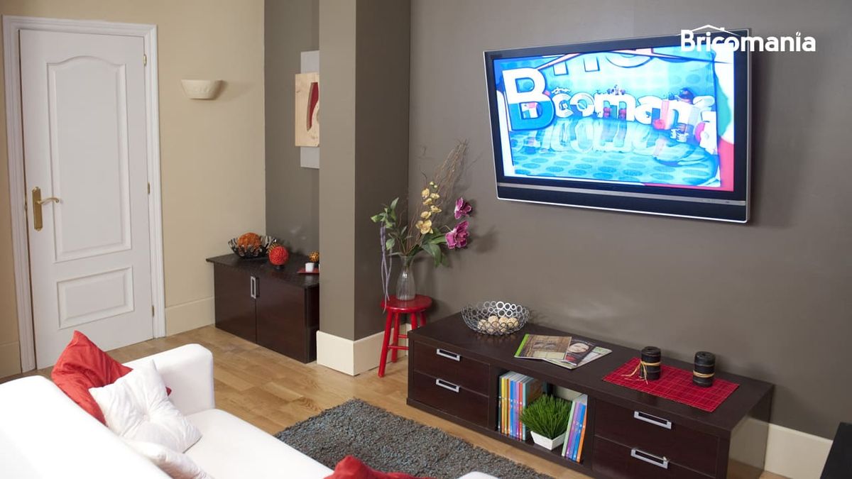 brico 0577 colgar tv pared sin que se vean los cables xl