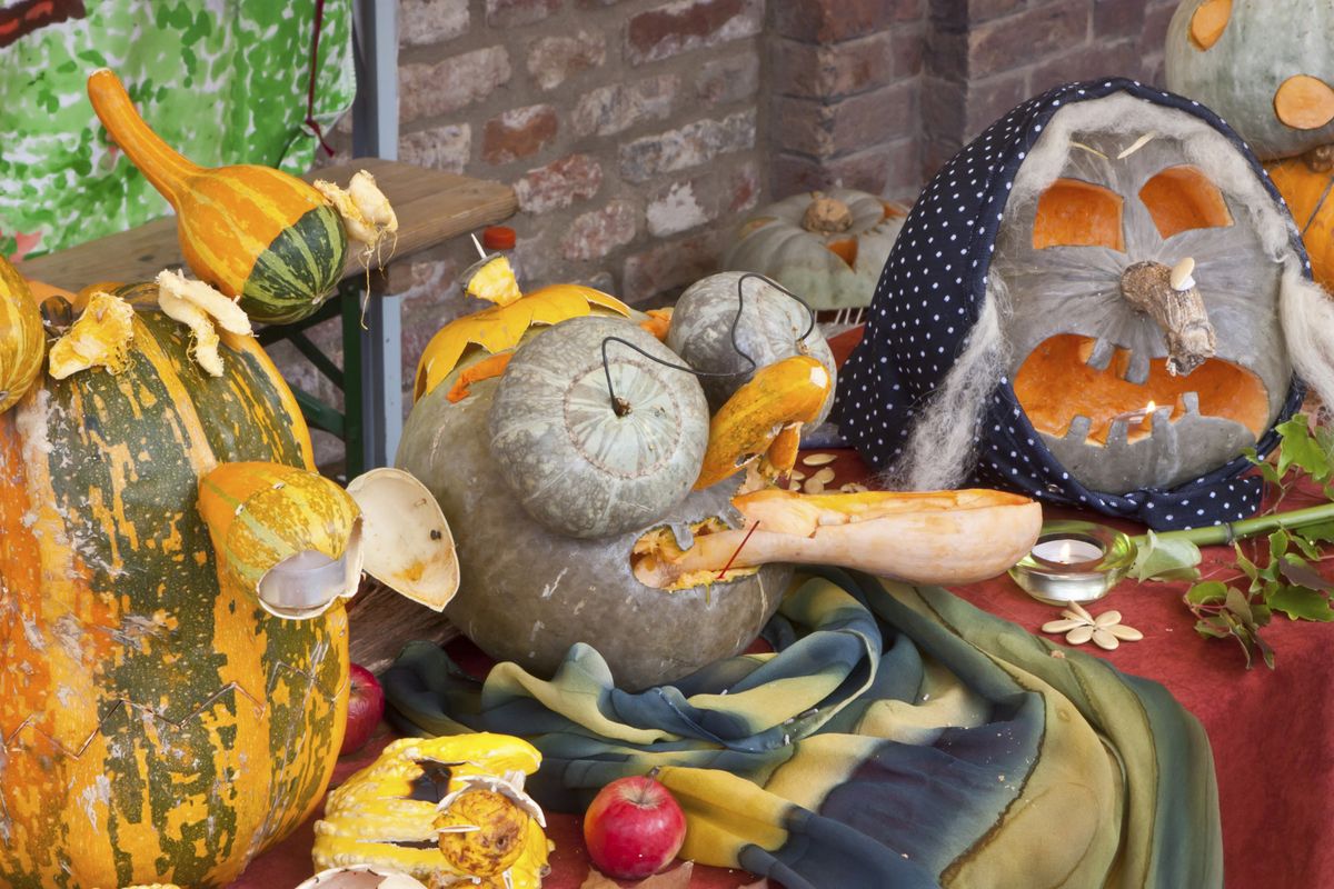 Decoración original con calabazas 5