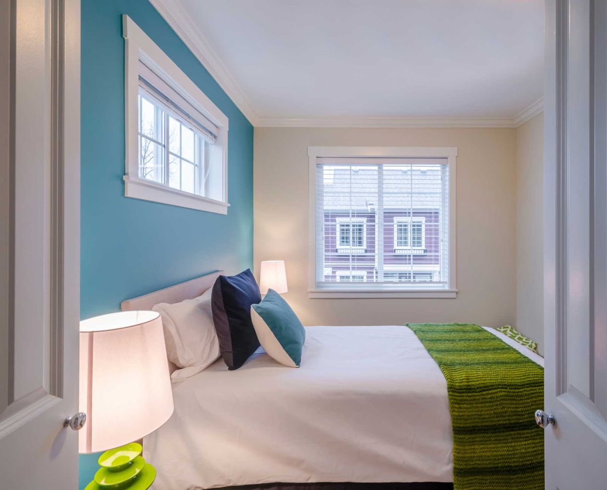 Verde, azul y blanco para un dormitorio juvenil 3