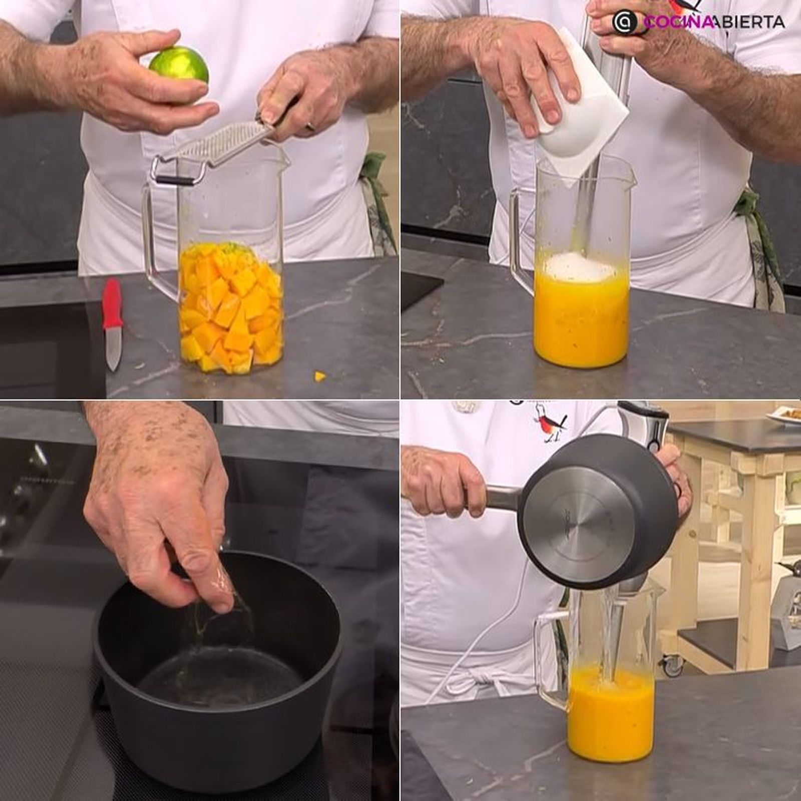 mousse de mango pasos 01