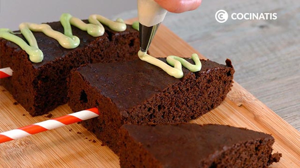 Receta de árbol de Navidad de brownie de chocolate  paso 6