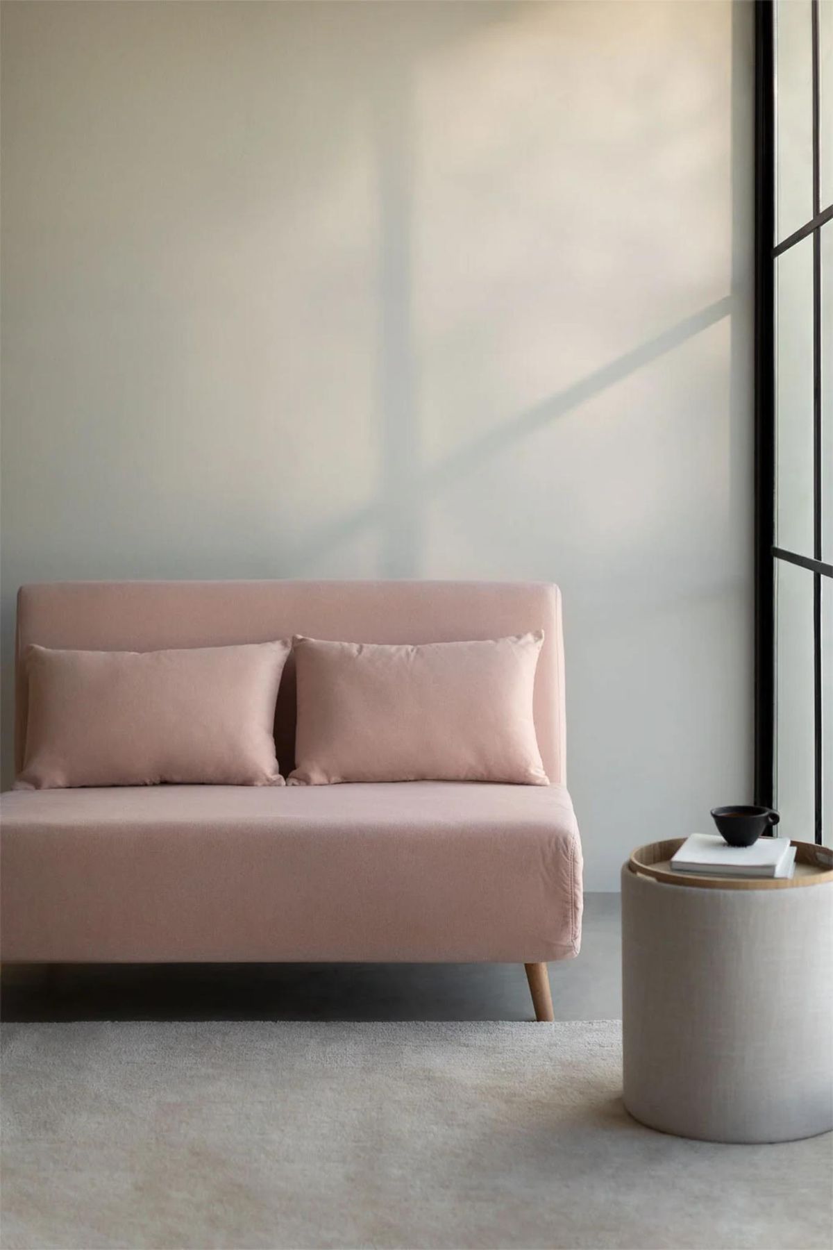 Sofá cama rosa Elen.