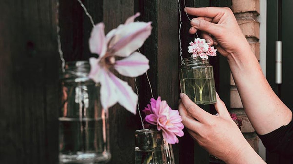 5 ideas tarros cristal decorar casa jardin valla