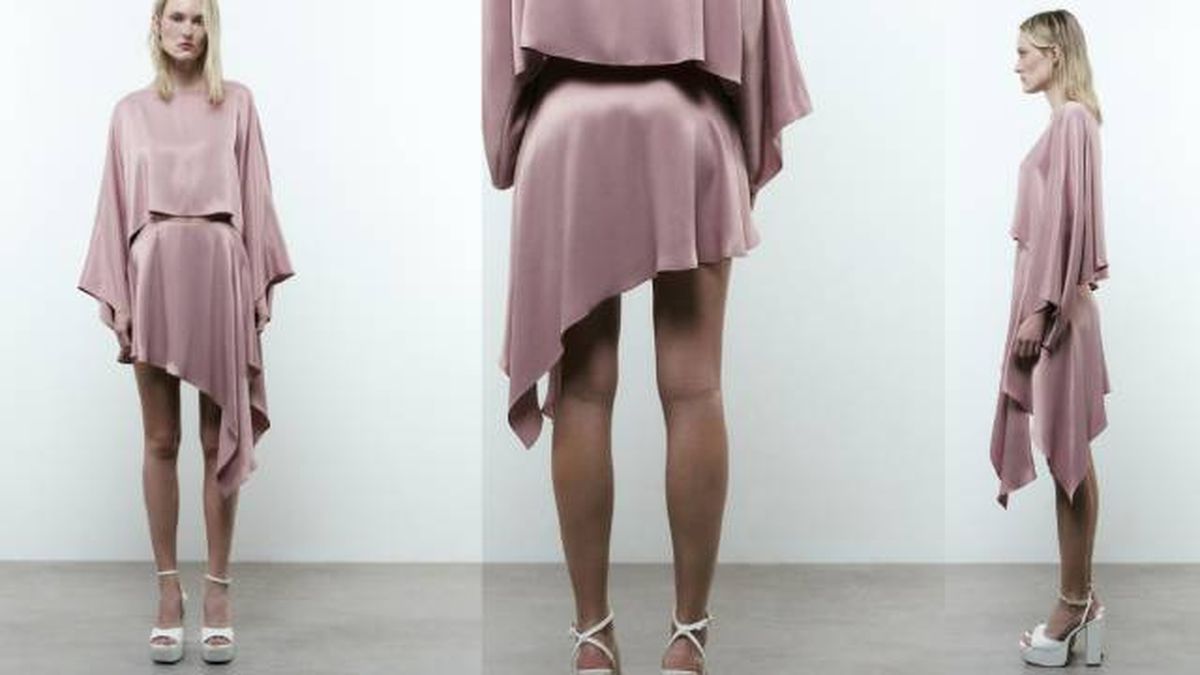 como llevar falda en bodas asimetrica