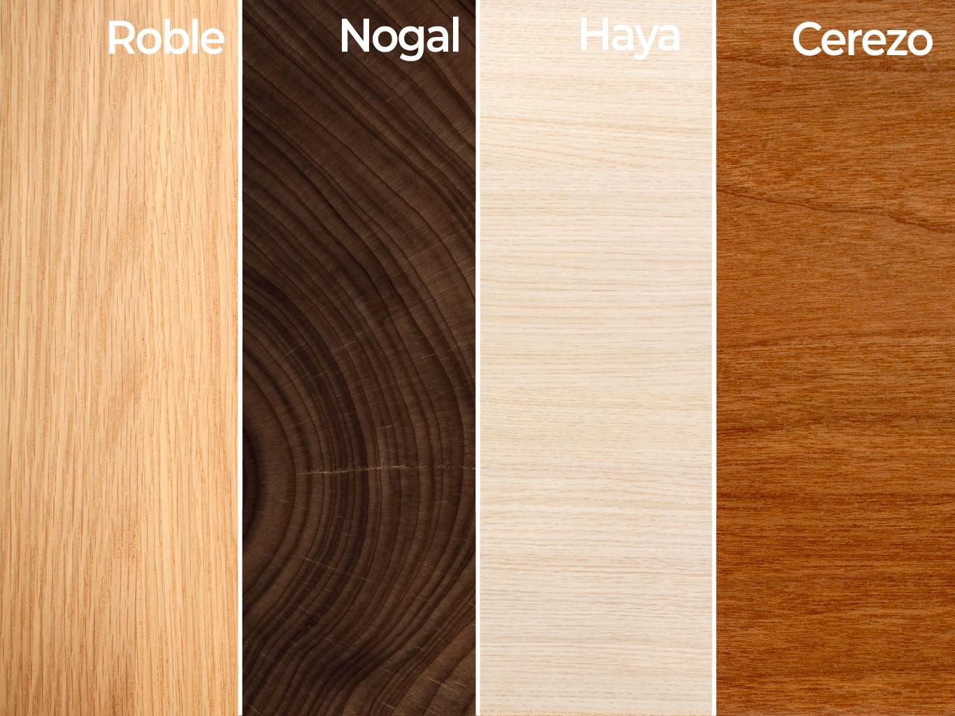Roble | Nogal | Haya | Cerezo