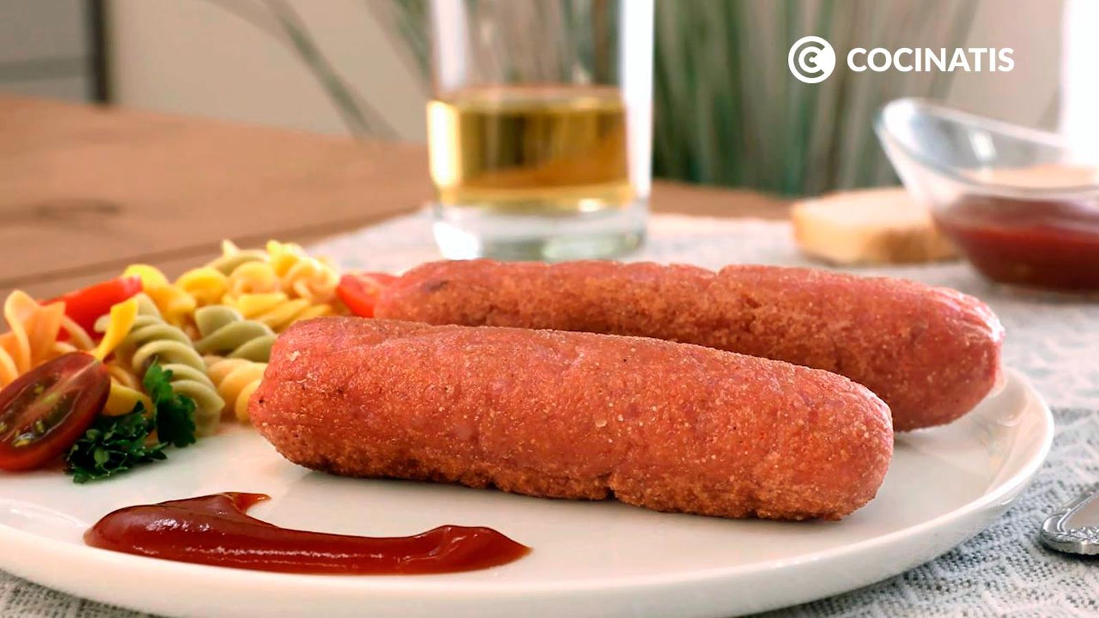 Receta de salchichas de arroz y garbanzos