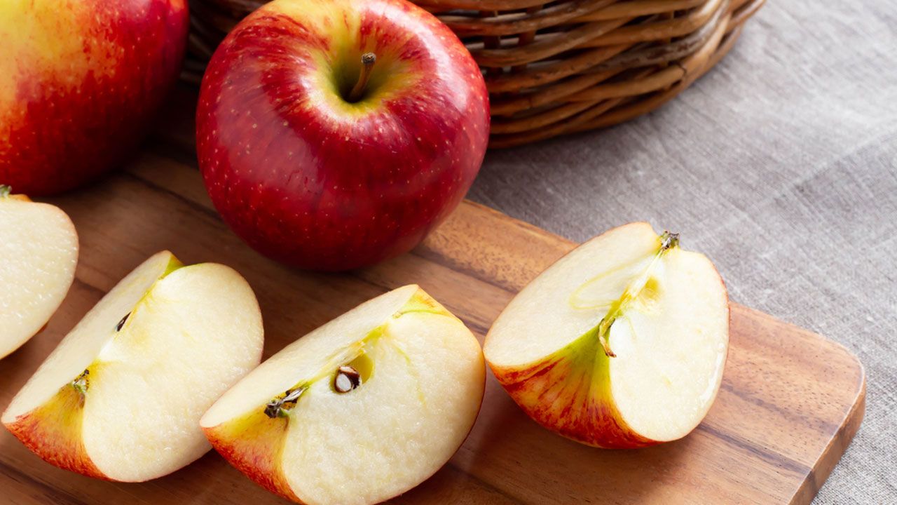 manzana cortada