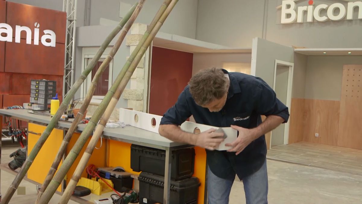 Cañas de bambú decorativas y luminosas paso 7