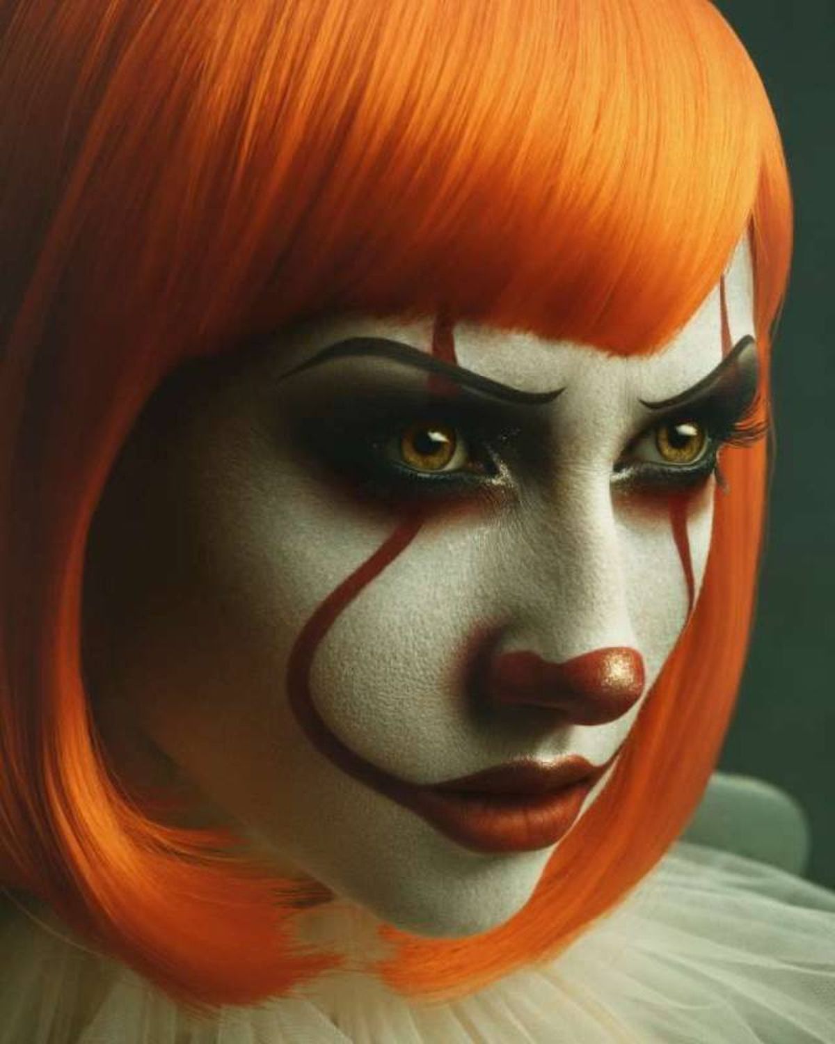 Maquillaje de Halloween para mujer de Pennywise