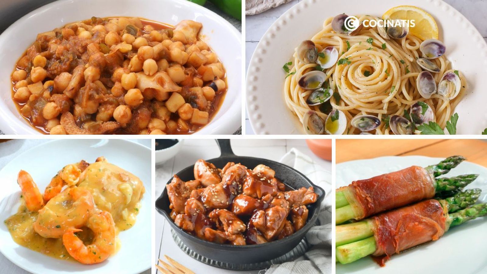 Recetas para menú semanal