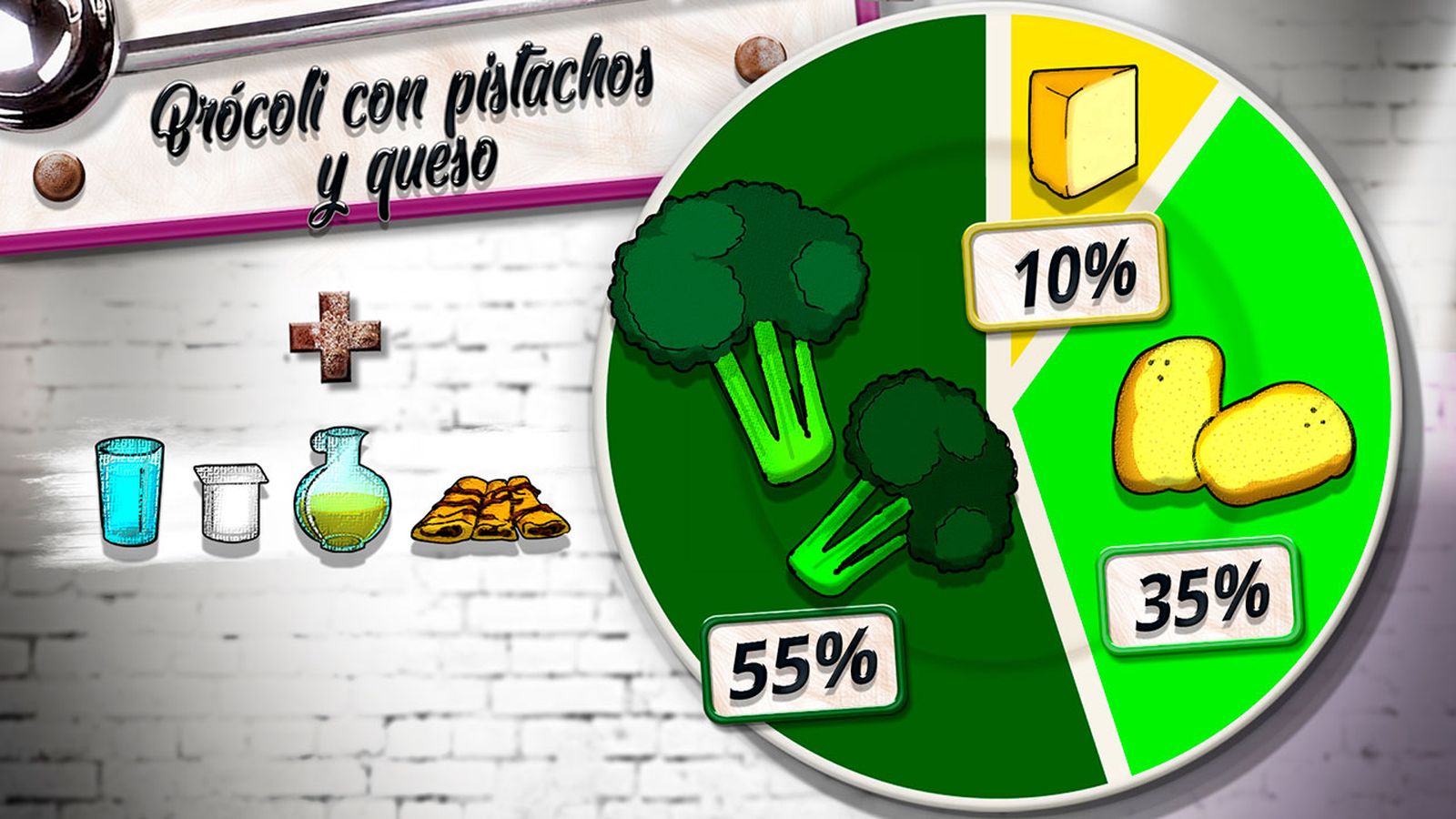 brocoli pistachos plato