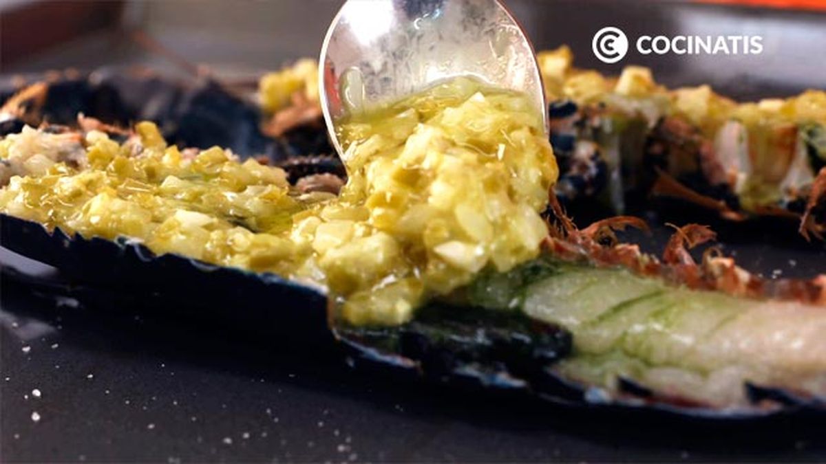 Receta de bogavante al horno  paso 3