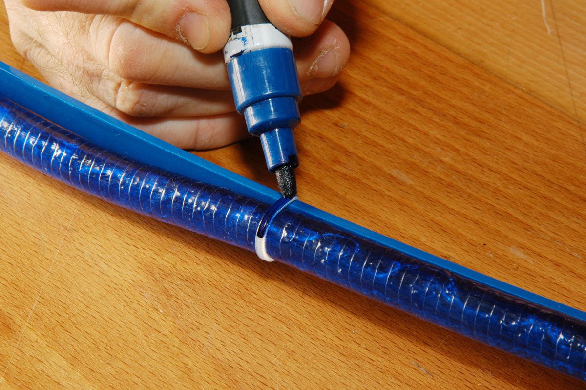 Estrella con tubo luminoso paso 13