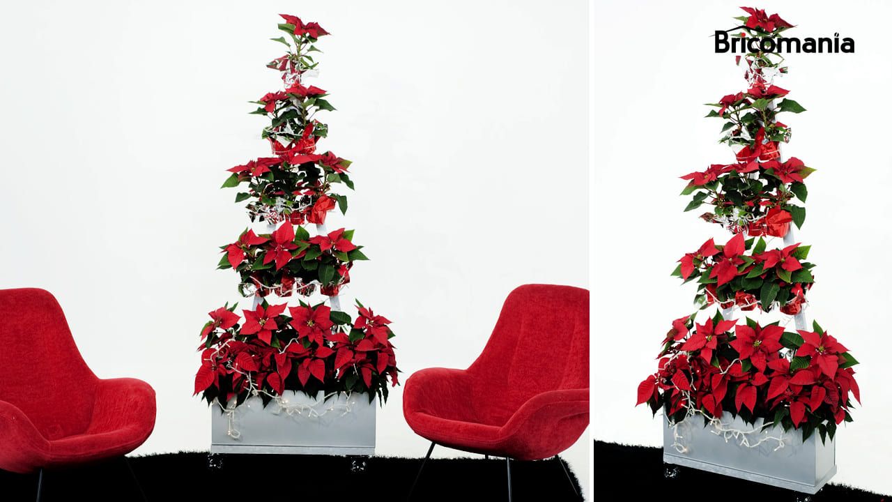 bricomania 673  arbol de navidad con flores