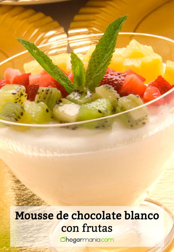 mousse chocolate blanco frutas pin