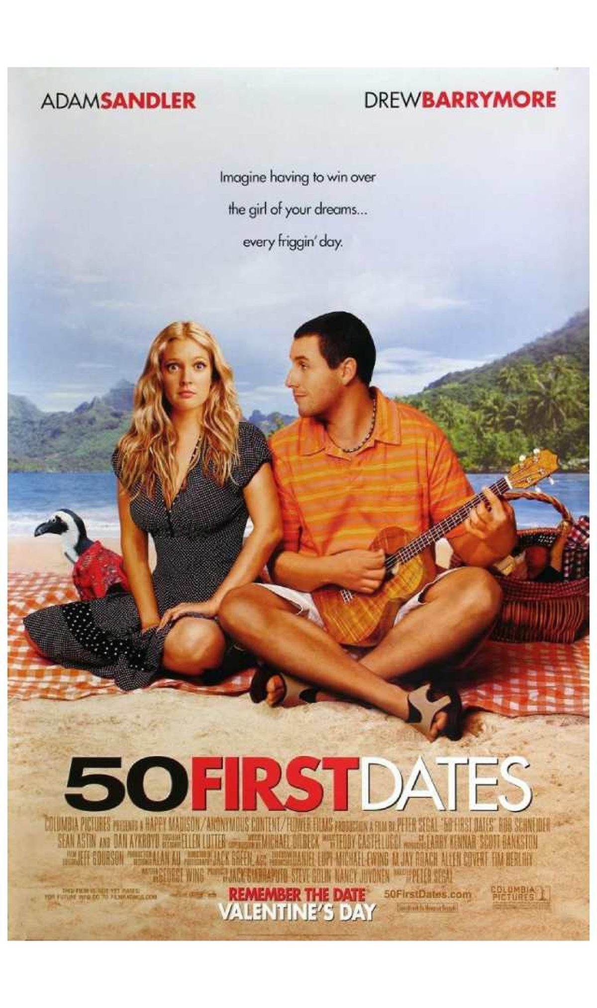 50 primeras citas (2004), comedia romántica de Peter Segal