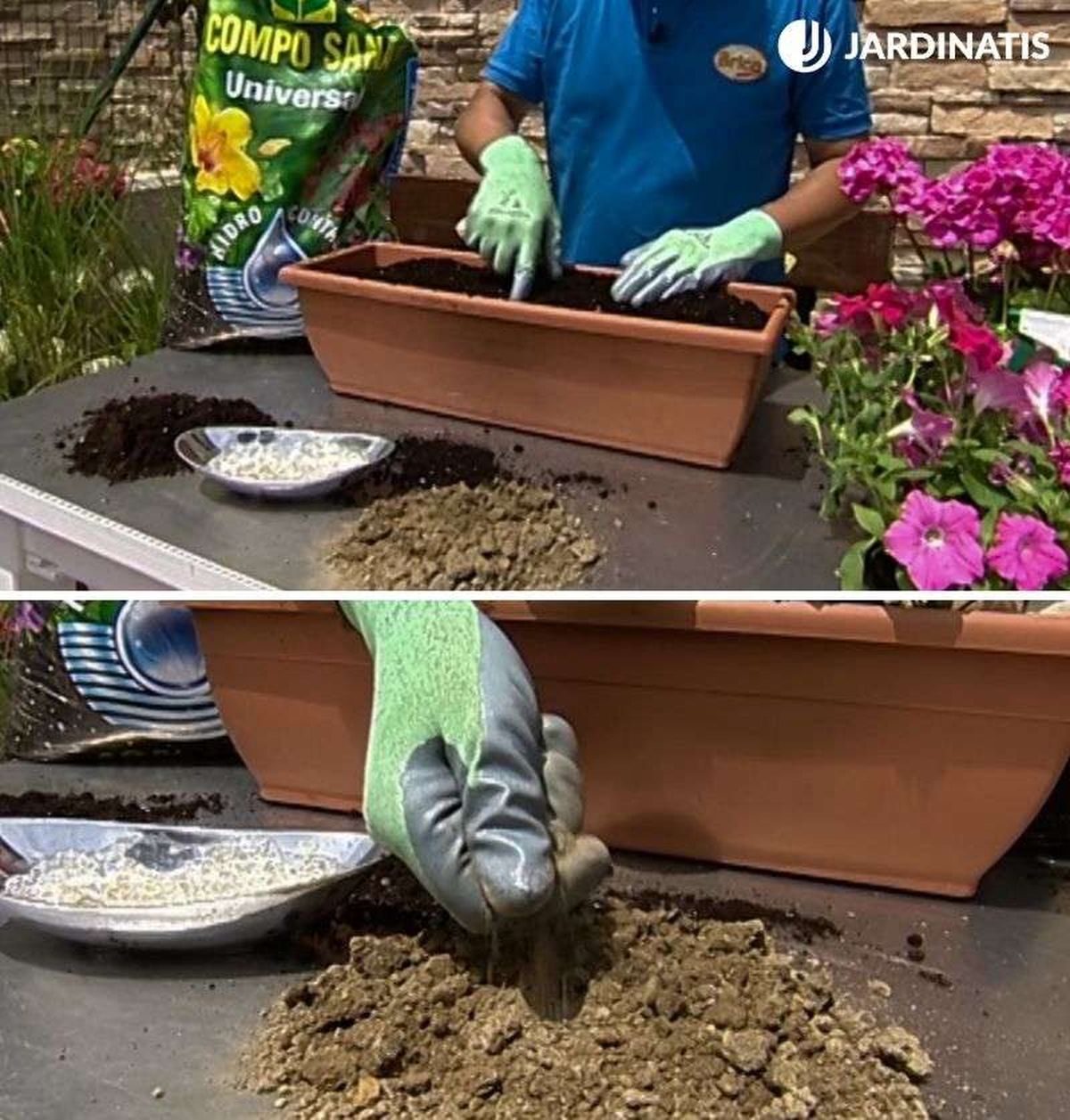 El sustrato hidrocontrol combina las mejores cualidades de ambos sustratos