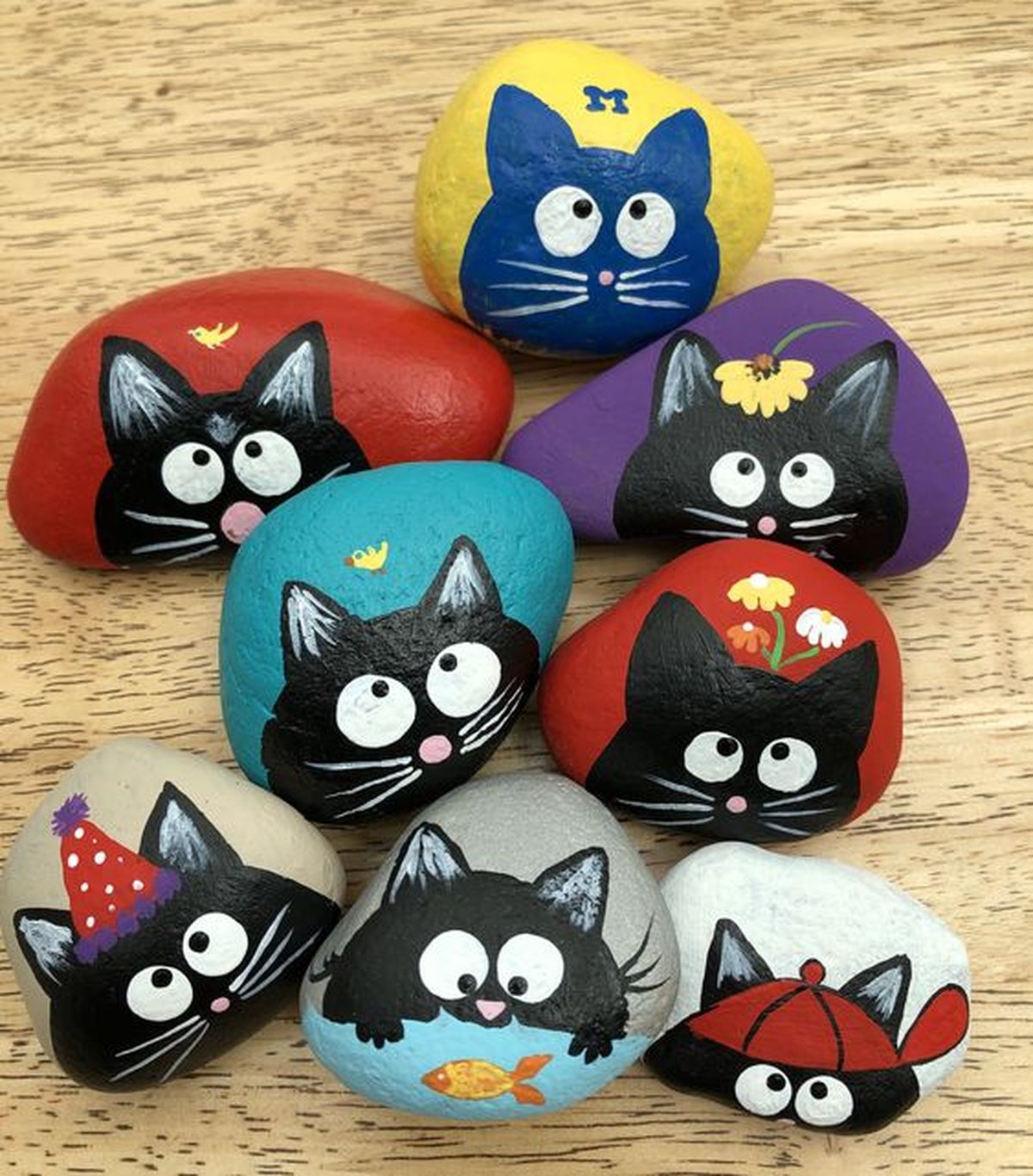 piedras pintadas jardin gatos pinterest kathleen tajer