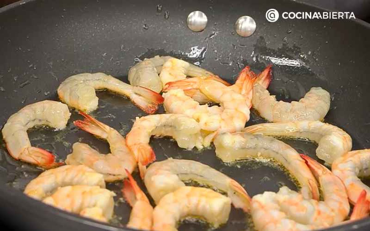 Cocina los langostinos